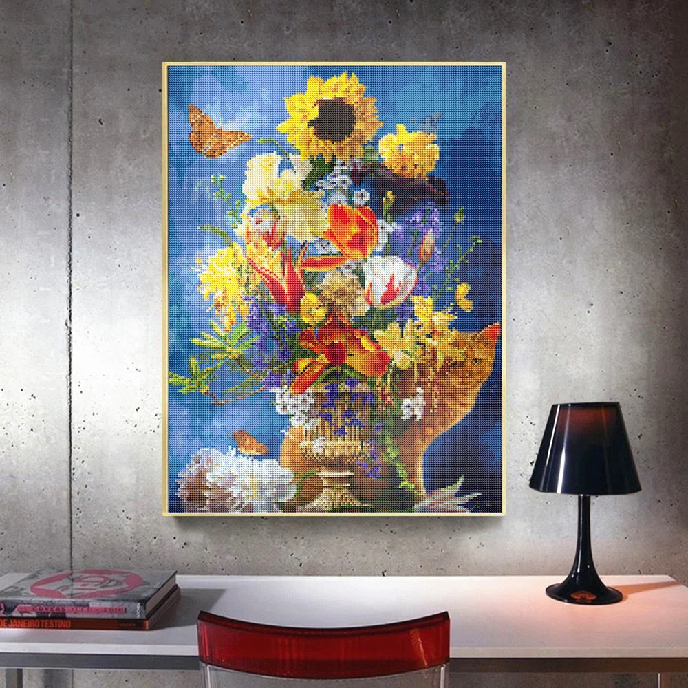 

DIY 5D полный квадрат/круглая дрель Алмазная картина крестиком цветок и Кот горный хрусталь вышивка наборы мозаика домашний декор подарки