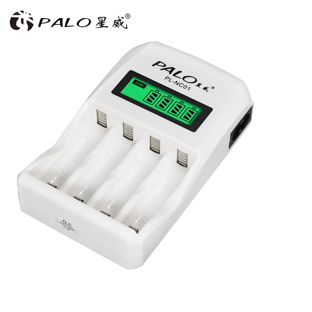 PLNC01 PL-NC01, 4 слота, ЖК-дисплей, умное интеллектуальное зарядное устройство для аккумуляторов AA/AAA NiCd NiMh, зарядное устройство - Цвет: PLNC01