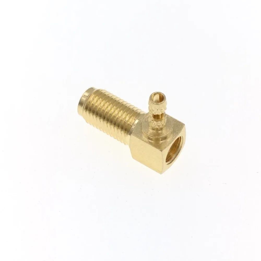 10 шт. обжим SMA Jack женский правый угол РЧ разъем для RG316 RG174 LMR100 кабель|connectors for