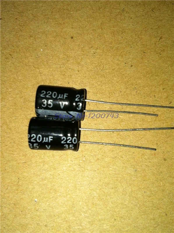 20 шт. / Лот высокое качество 35V220UF 8 * 12 мм 220UF 35V электролитический конденсатор в
