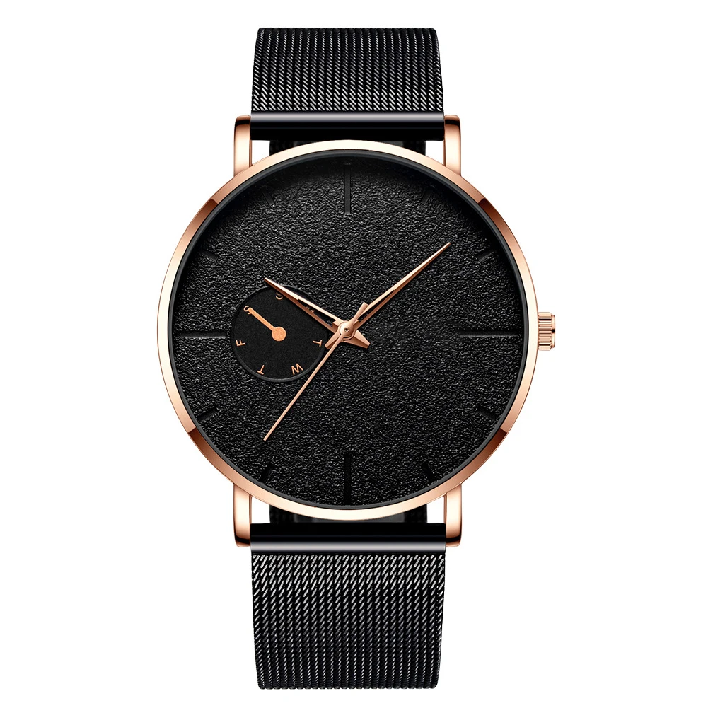 

Dial Automatic Fashion Casual Buckle Business Ultra Thin Men Watch Wrist Adult Mechanical Round Stainless Steel Strap