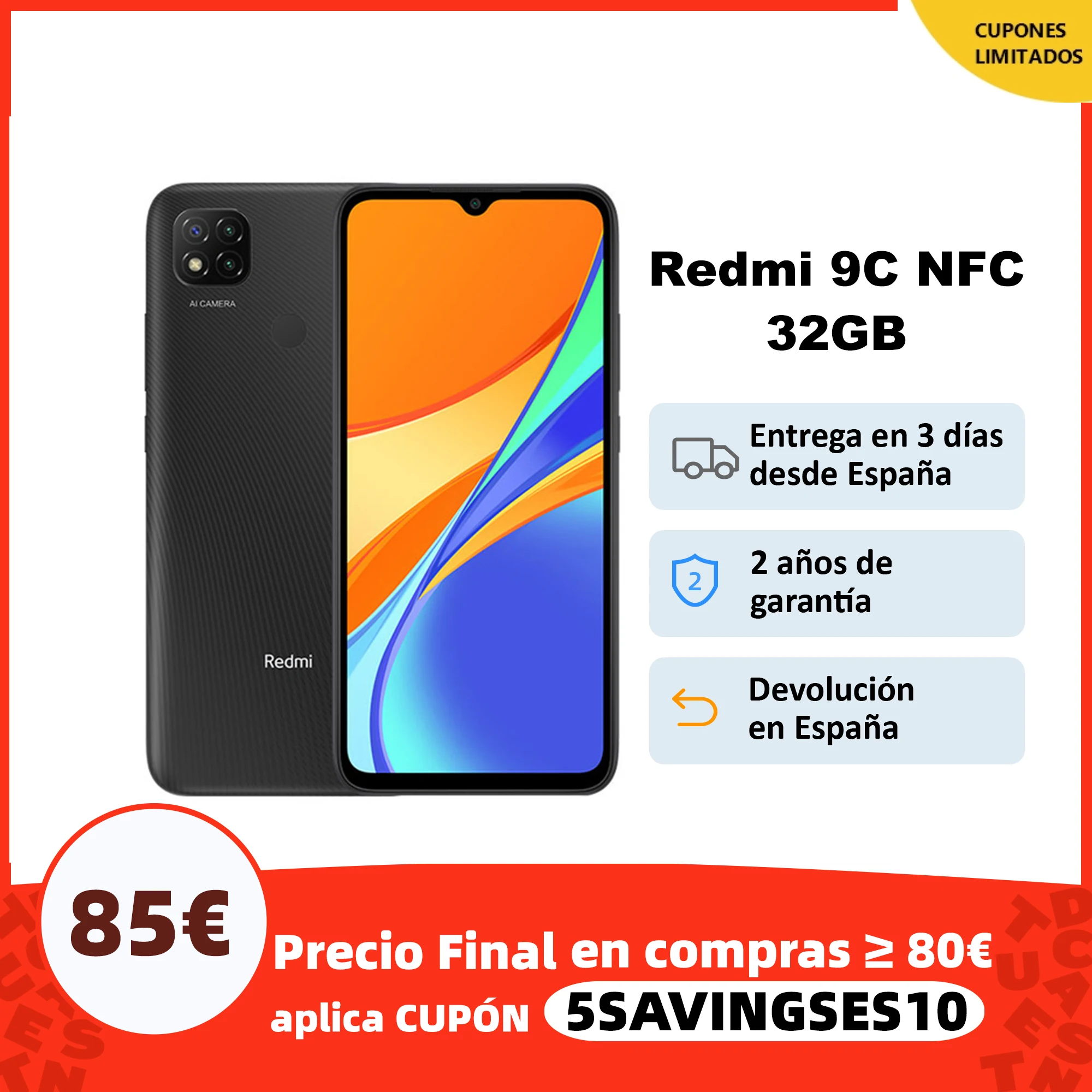 Глобальная версия Xiaomi Redmi 9C 2 Гб оперативной памяти 32 встроенной памяти/3 64