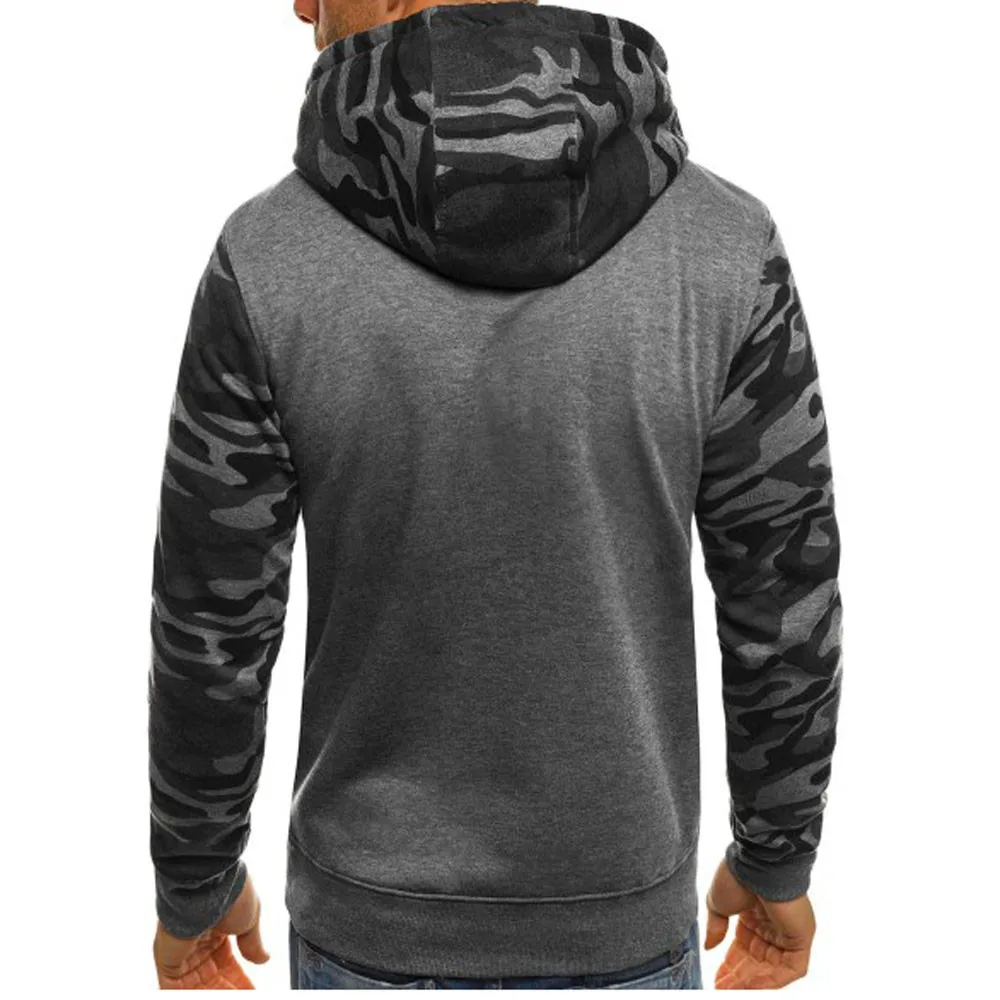 Womail 2019 New Arrivals Sweatshirt Mens Winter Camouflage Plus Size Pullover Long Sleeve Hooded Men's Casual top | Мужская одежда