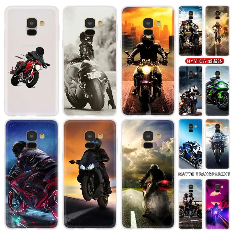 Чехол для телефона Samsung Galaxy J6 J8 J5 J7 J4 Plus 2018 2016 2017 ЕС Prime Pro CORE Cover Star Motorcycle rider|Бамперы|