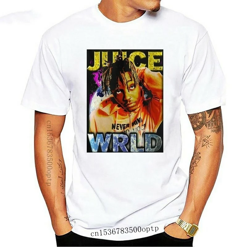 

New Freeship Juice Wrld Rapper T-Shirt Black Unisex Cotton T Shirt For Fans