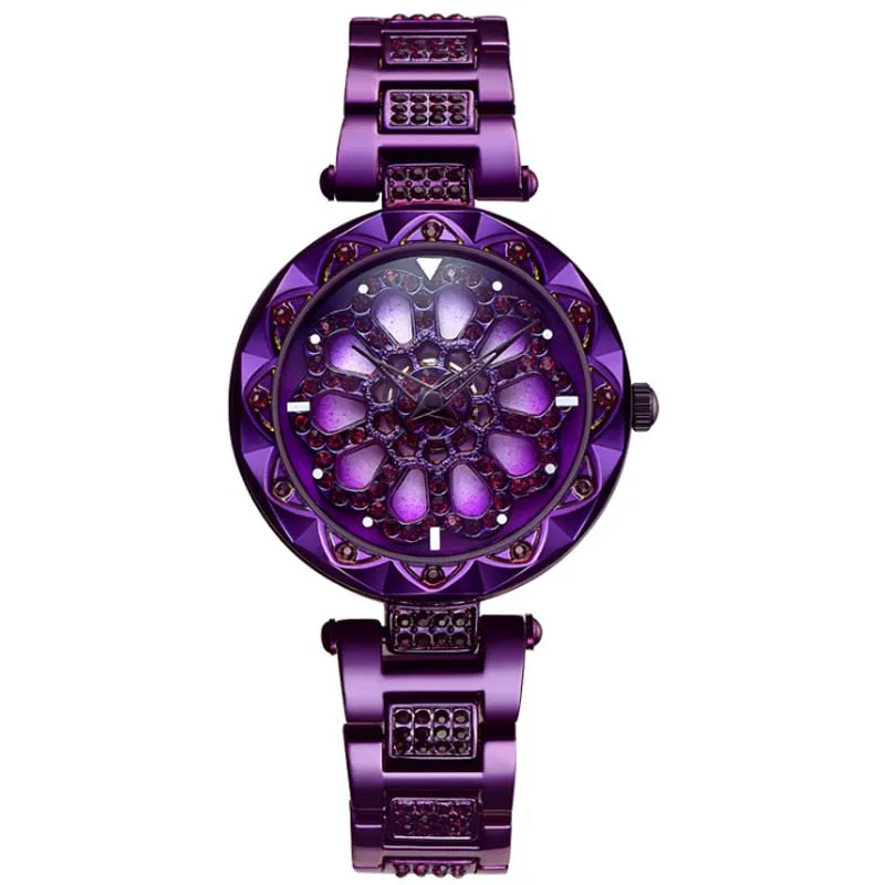 Часы Девушка звезда 360 градусов вращающиеся часы Женская Сеть Красный douyin Мода