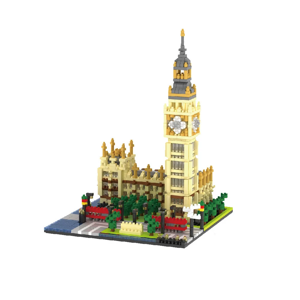 Конструктор Биг Бен Алмазный город миниатюрные строительные блоки набор