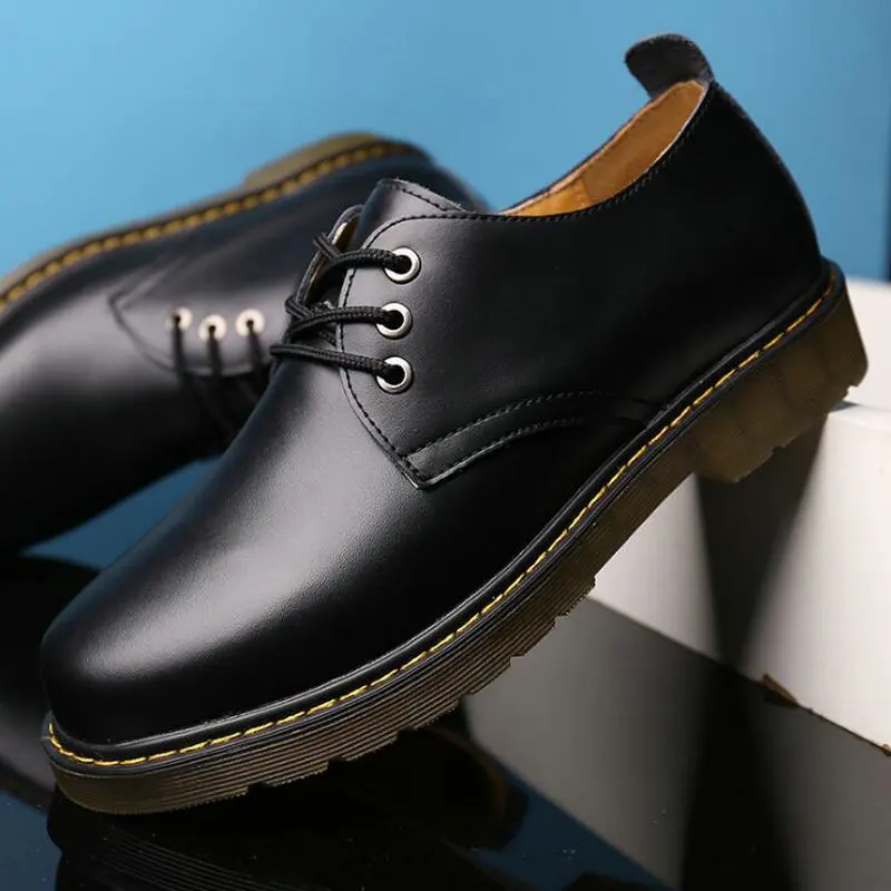 Top Quality Brand Men Flats Fashion Dress Leather Casual Work Genuine Shoes Men's Oxford Formal A54-30 | Обувь
