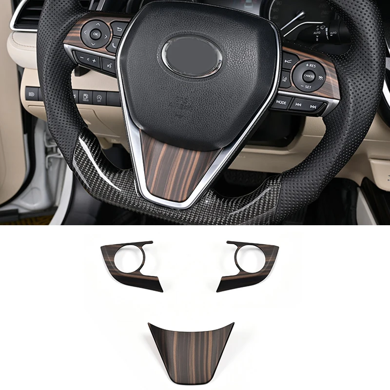 Steering Wheel Handle Cover for Toyota Camry 2018 2019 2020 Interior Wooden Cover Car SUV Styling Decoration Accessories