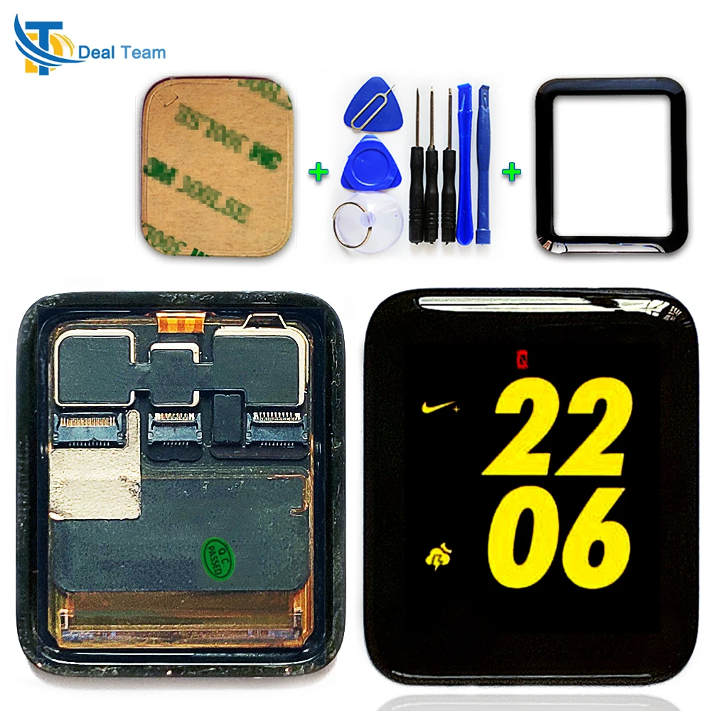 ЖК дисплей для Apple Watch Series 3 кодирующий преобразователь сенсорного экрана в сборе