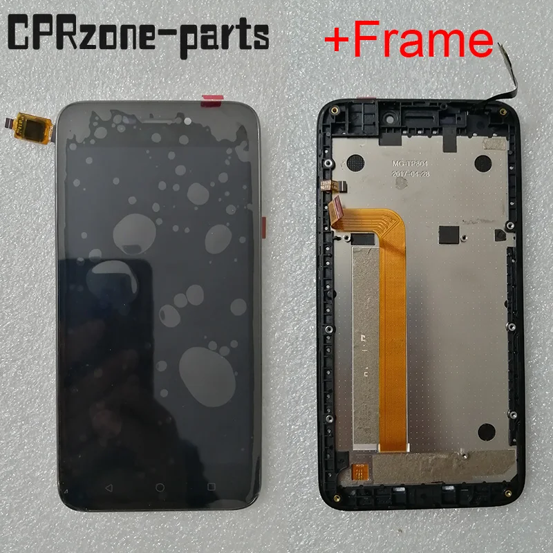 

5.0" Black + Frame For TP-LINK Neffos Y5S TP804A TP804C LCD Display with Touch Screen Digitizer Sensor Panel Assembly