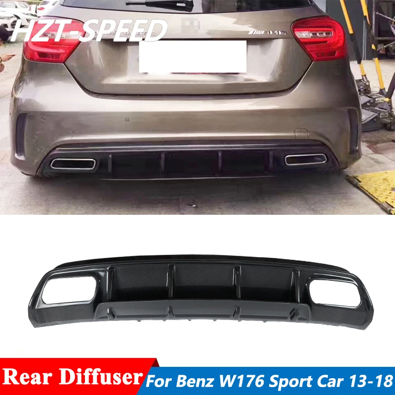 Диффузор для заднего бампера AMG из углеродного волокна Benz W176 класса A A45 A250 A200 A260