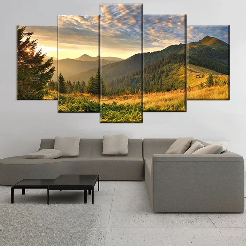 5 шт. настенные картины на холсте с изображением облаков | Дом и сад