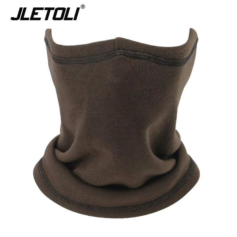 JAC04 JLETOLI зимняя Флисовая теплая маска для спорта на открытом воздухе для катания на лыжах, велоспорта, Женская Ветрозащитная маска с воротником и велосипедным шарфом, мужская маска на половину лица - Цвет: JAC04
