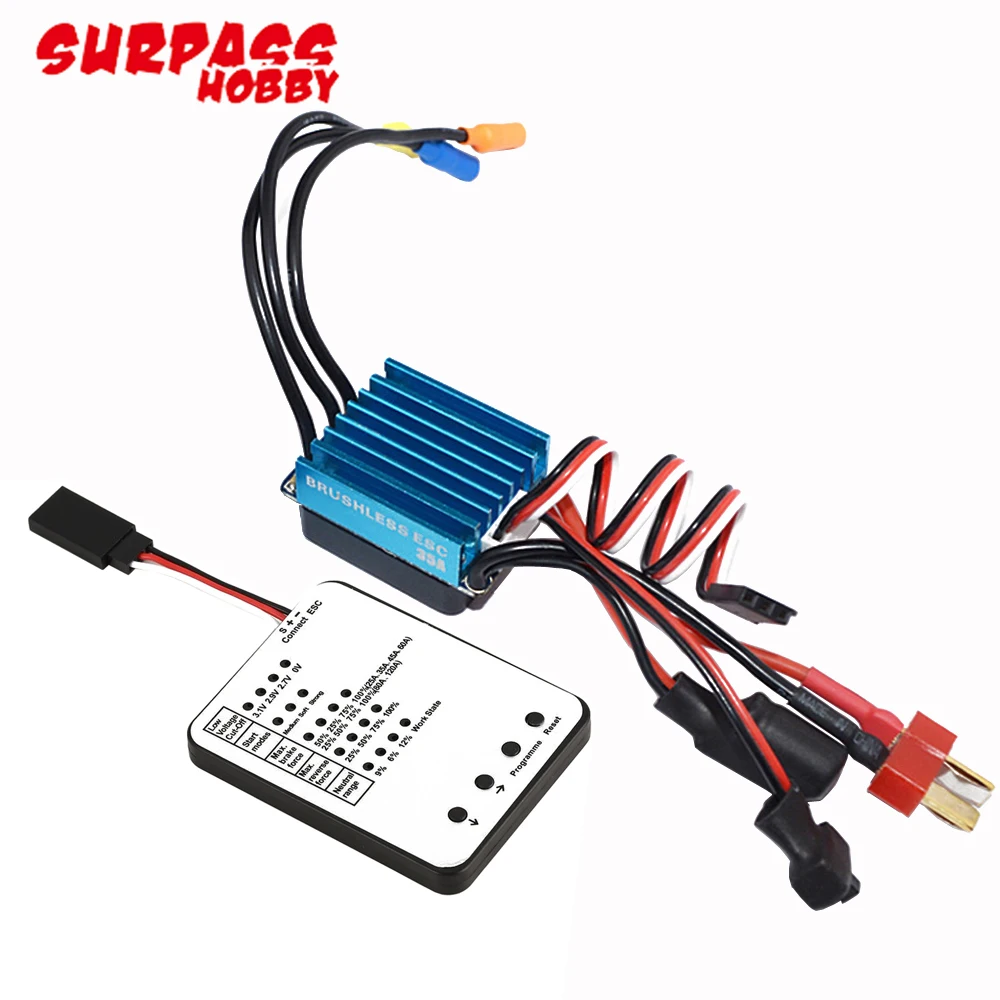Бесщеточный двигатель RC 2838 4500KV/4200KV/3900KV/3600KV с 35A бесщеточным ESC и программной