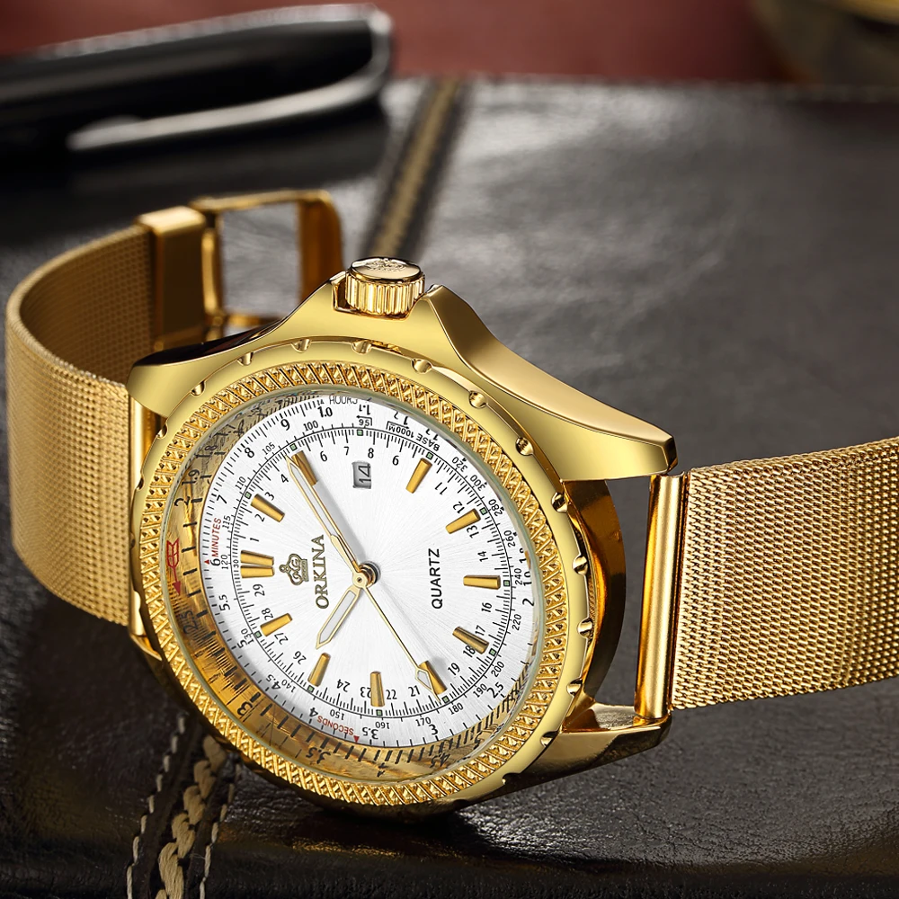 Relojes Hombre 2020 водонепроницаемые мужские часы из нержавеющей стали с золотым