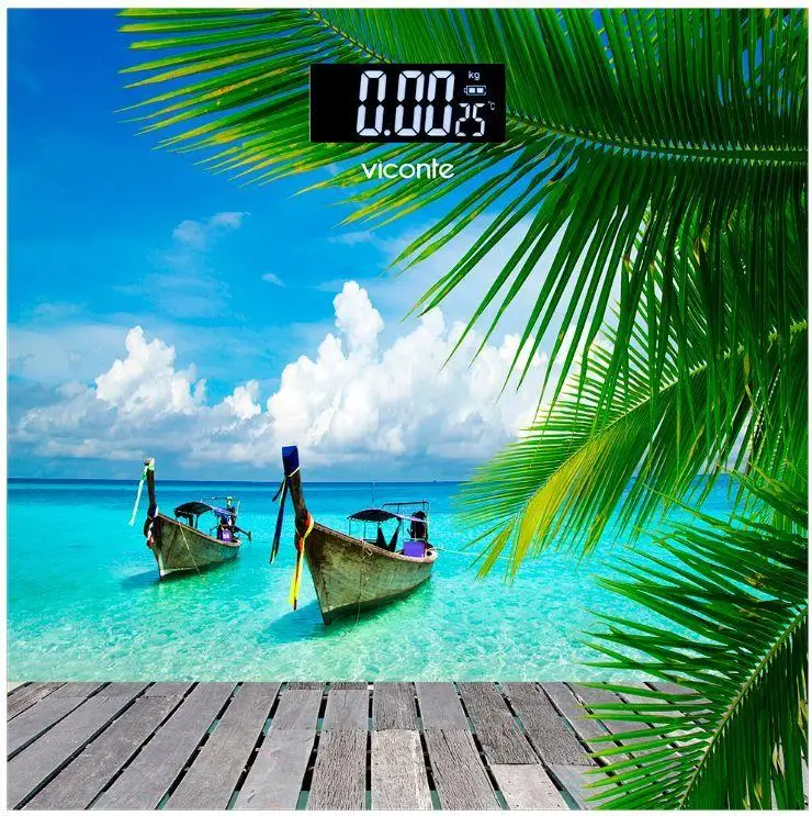 Весы напольные 180 килограм с индикатором перегрузки | Высокопрочное стекло