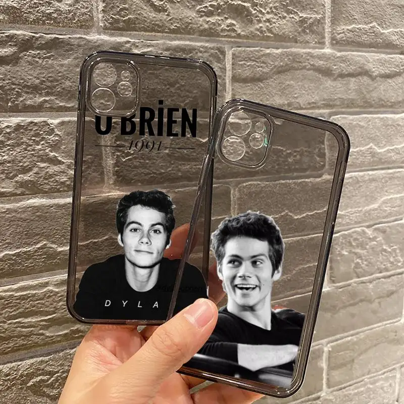 

Dylan O'Brien Teen Wolf tv show Phone Case Transparent for iPhone 7 8 11 12 se 2020 mini pro X XS XR MAX Plus
