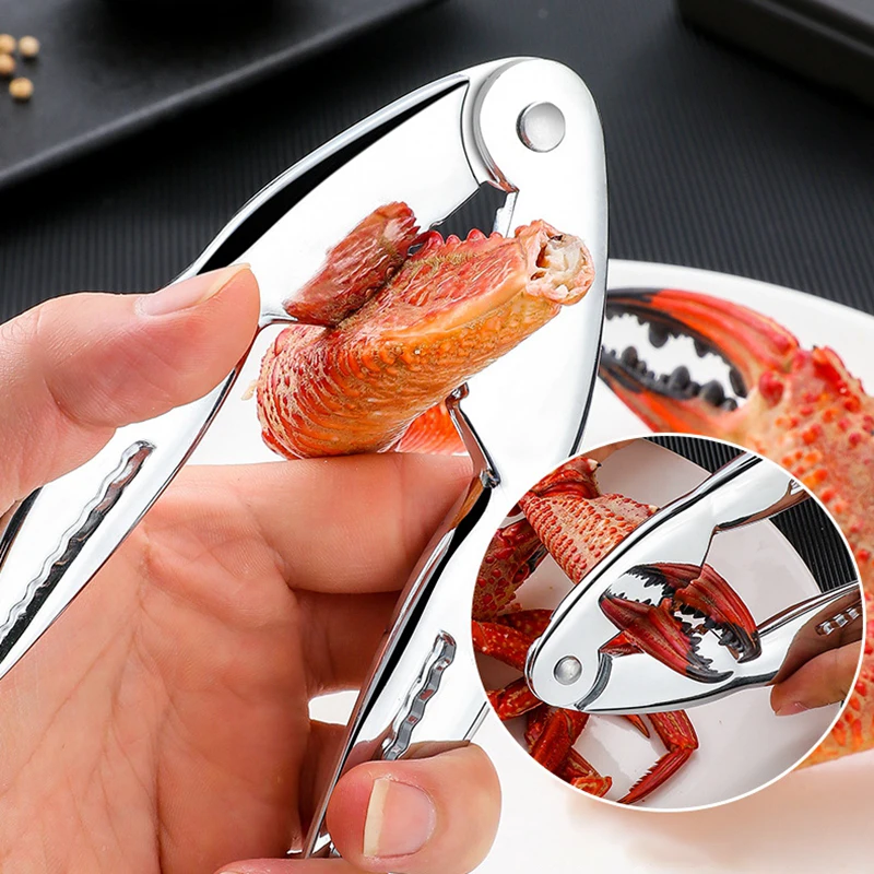 Stainless Steel Crab Tool Set Peel Shrimp Lobster Clamp Pliers Clip Pick Seafood Tools | Дом и сад