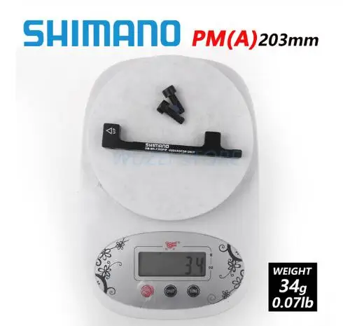 SHIMANO SM-MA-F180P/P2 F203P/P дисковый тормозной адаптер PM A опорный дисковый тормозной кронштейн для 180/203 мм ротора RT86 RT81 RT56 - Цвет: 203mm