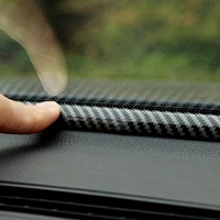 1 6m car universal carbon fiber dashboard edges gaps sealing strip front windshield gap filling strips car interior trim parts
