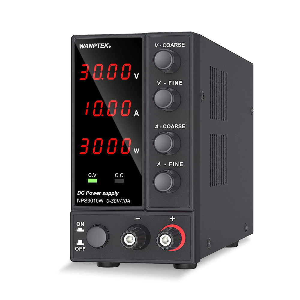 Регулируемый источник питания постоянного тока Wanptek 30 В 10 А лабораторный со