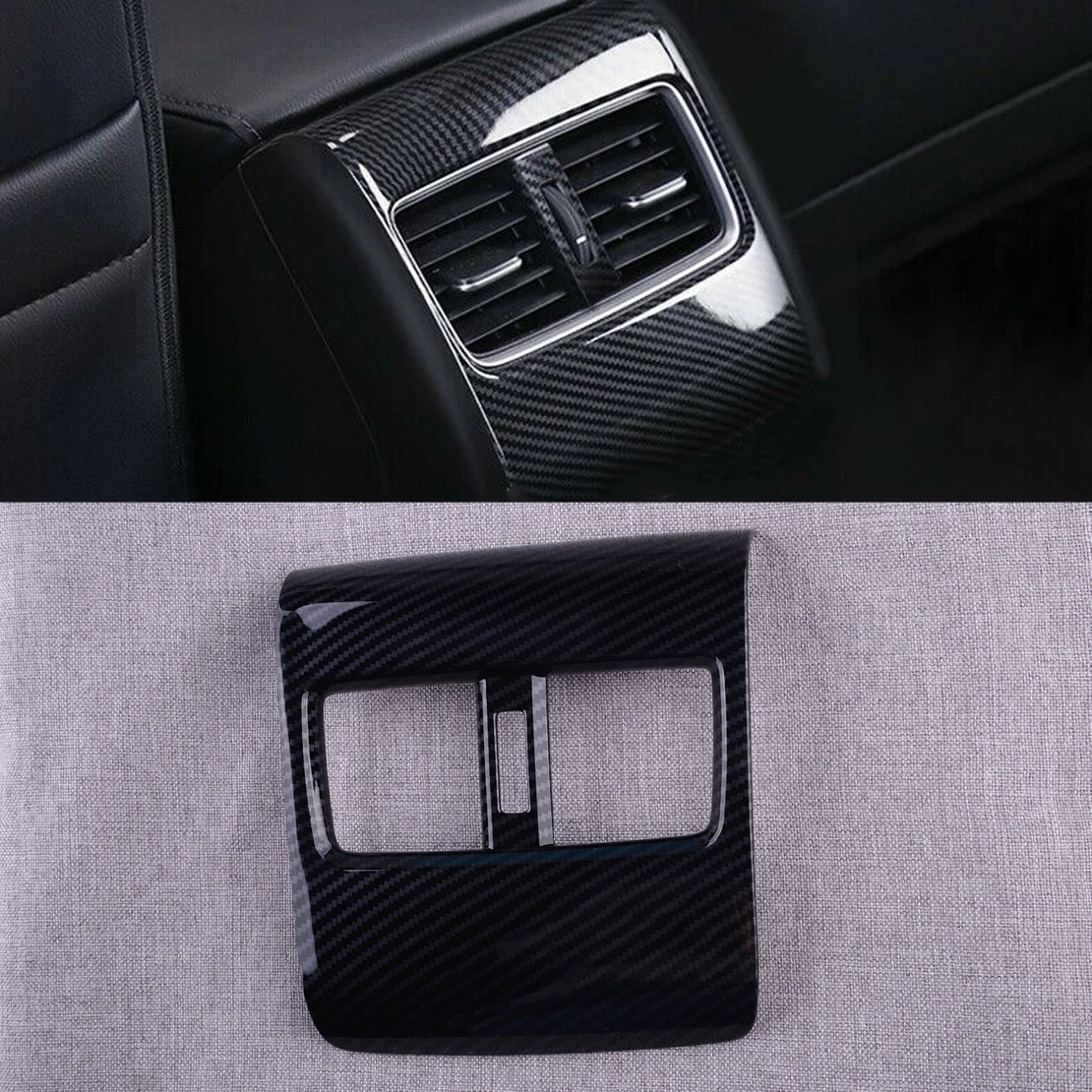 

Автомобильный подлокотник из углеродного волокна, подлокотник из АБС-пластика для заднего сиденья, воздухоотвод, подходит для Honda Accord 2018 2019 ...