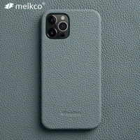 melkco premium genuine leather case for iphone 12 pro max mini 11 luxury business high end cowhide phone case back cover