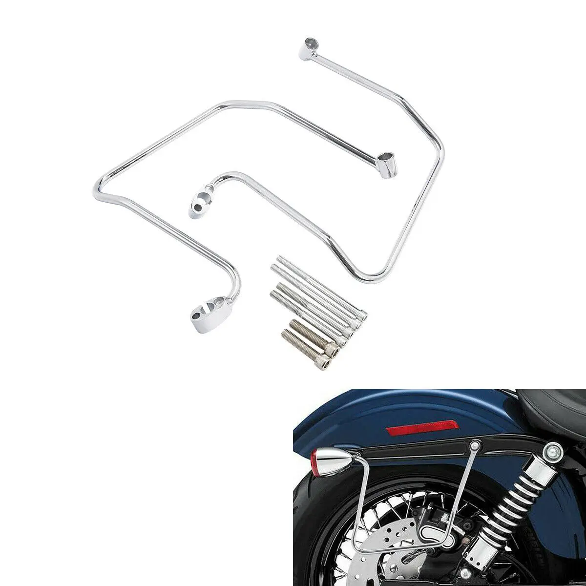 Подседельная сумка для мотоцикла поддерживает защитные кронштейны Harley Dyna Super Glide