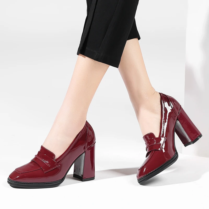 Оригинальные Классические черные туфли лодочки Intention из натуральной кожи