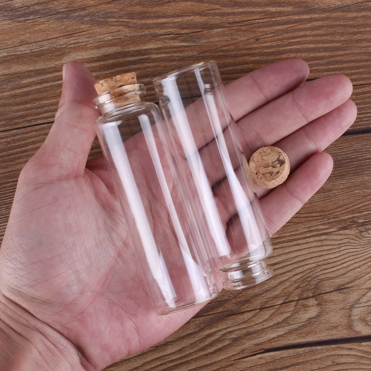 24 шт. прозрачные стеклянные бутылки с пробкой 10 мл 15 20 25 30 мл|bottle with stopper|spice glass