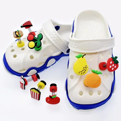 

1pc lovely Fruits&Flowers PVC Shoe Charms Shoe Buckles Accessories croc charms shoe decorations crocse charms