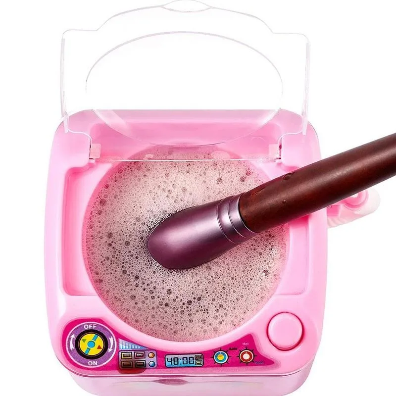 

Mini Electric Washing Machine Toys Makeup Brush Cleaner Device Automatic Cleaning Washing Machine Washer Pretend Play Toys