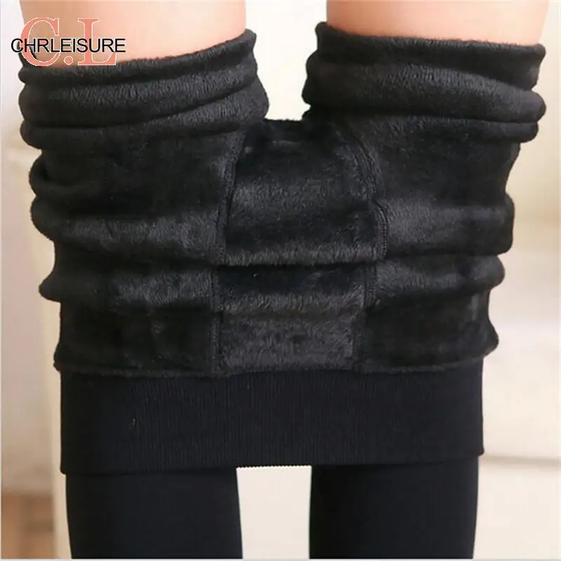 CHRLEISURE женские бархатные брюки для фитнеса, теплые эластичные брюки с высокой талией, повседневные женские брюки