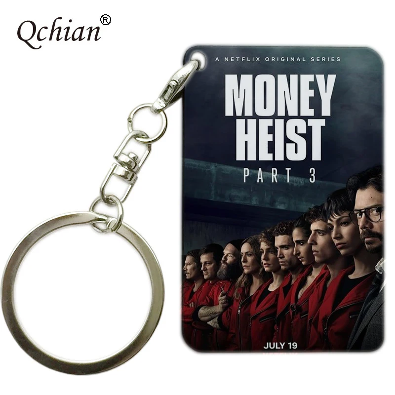 ТВ шоу House Of paper брелки для ключей деньги кража брелок La casa de papel chaviro для женщин и мужчин модные ювелирные изделия bella ciao музыкальная шкатулка