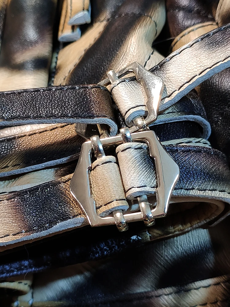 Женская кожаная куртка Boollili из натуральной овечьей кожи с леопардовым принтом и