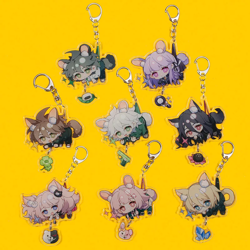 Брелок с акриловой подвеской для косплея из аниме данганронпа Naegi Makoto Nagito Komaeda Nanami