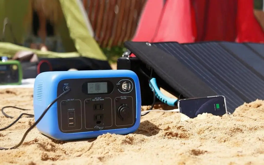 Bluetti-generador Solar port&aacute;til para emergencias, inversor de estaci&oacute;n de energ&iacute;a, almacenamiento de energ&iacute;a, carga r&aacute;pida, 220V, 300Wh-3