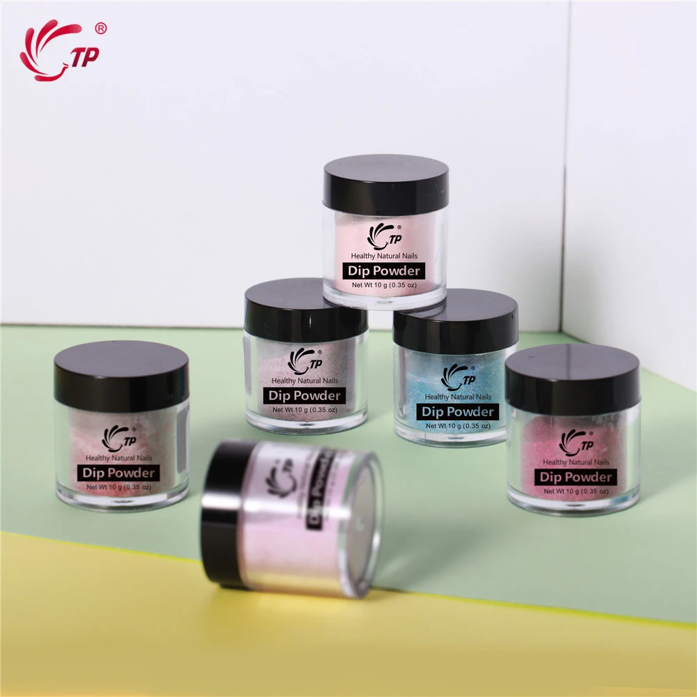 Набор пудры для ногтей TP 10 мл флуоресцентная неоновая пудра с блеском