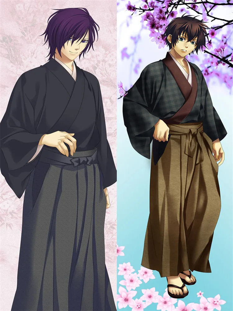 Аниме Hakuouki Dakimakura красивый мальчик Saito Hajime Otaku обнимающая Подушка Наволочка