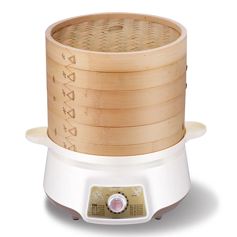 

free shipping steamer 12L Electric 3 layers of large capacity utility booking BAMBOO fragrance steaming cooking pot