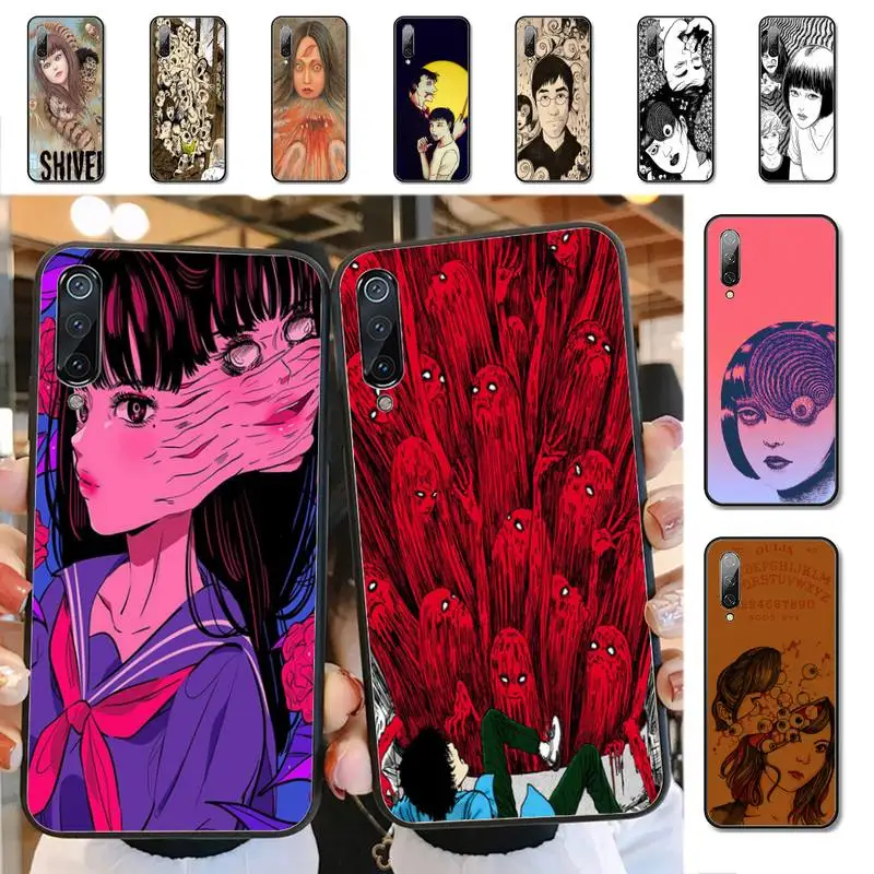 

Junji Ito Tees Horror cartoon Phone Case for Xiaomi mi 5 6 8 9 10 lite pro SE Mix 2s 3 F1 Max2 3