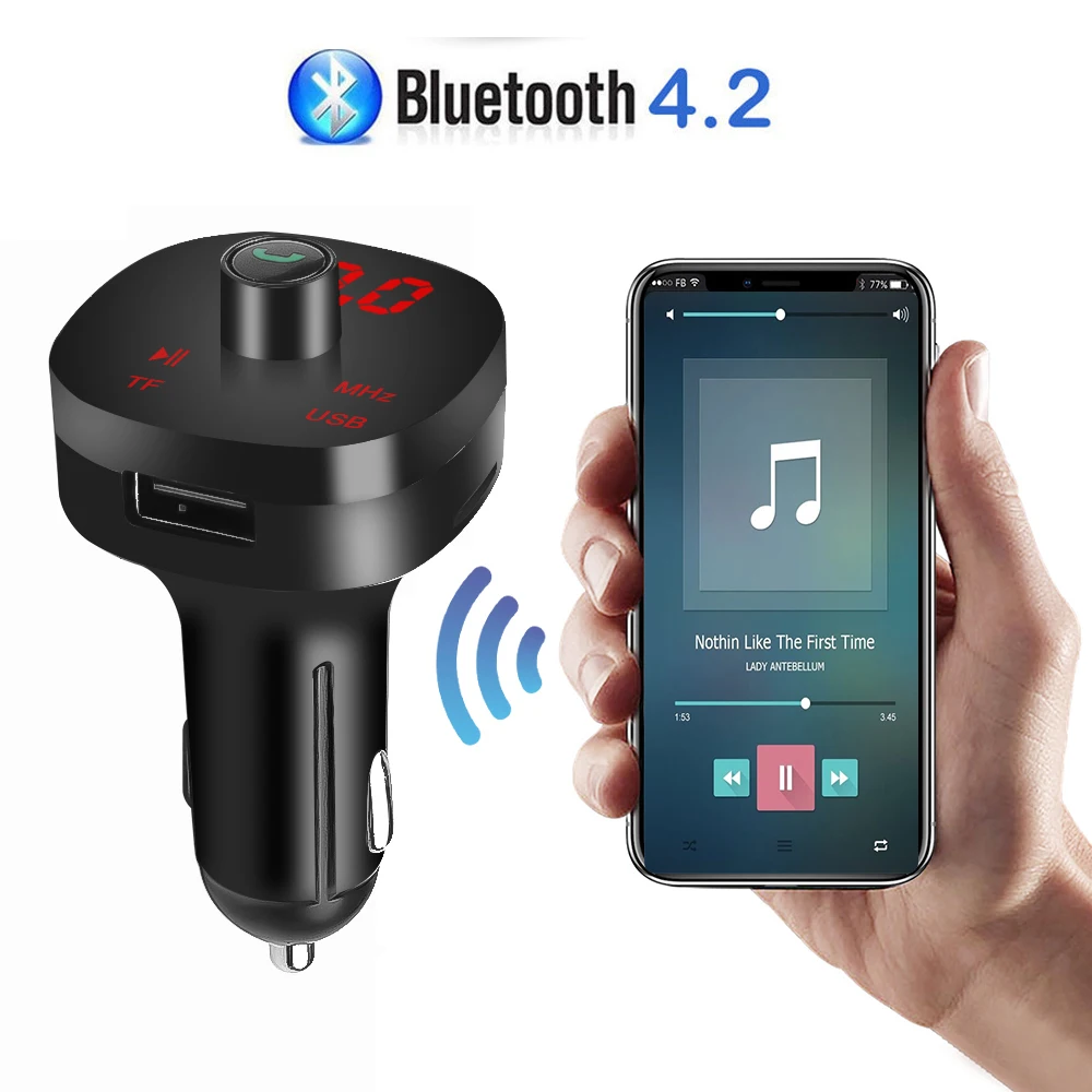 4 1 а USB AUX FM передатчик для быстрой зарядки телефона|FM-трансмиттеры| |