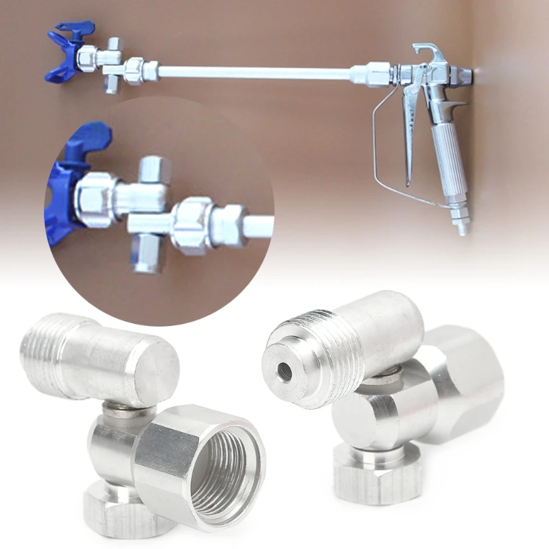 

C5AC Multi-angle Alloy Universal Swivel Joint Adapter For Airless Spray Gun Tools