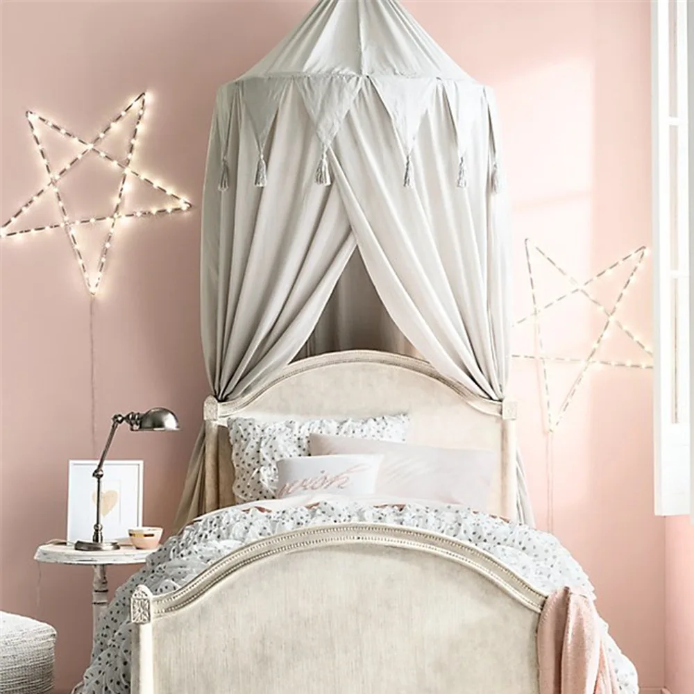 

Baby Canopy Bed Curtains Children Mosquito Net Tent Crib Cot Hung Dome Princess Baby Princess Crib Netting Kids Room Decoration