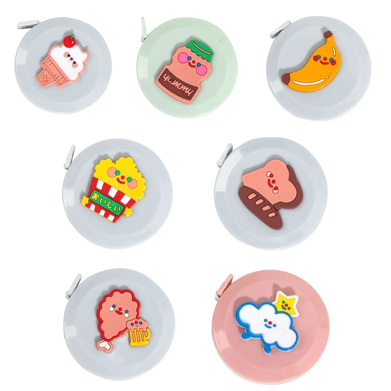 

Mini Cartoon Small Tape Measure Portable Clothing Soft Ruler Key Ring Tape Ruler Measure Telescopic Ruler High Precision Tape