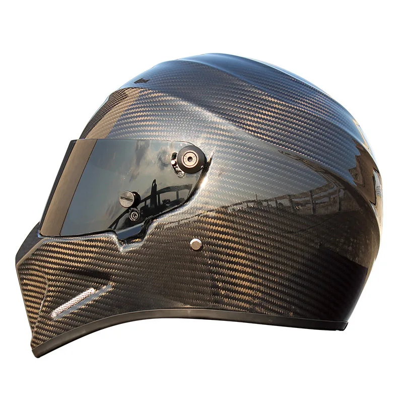 Мотоциклетный шлем из углеродного волокна с полным лицевым покрытием Casco Moto