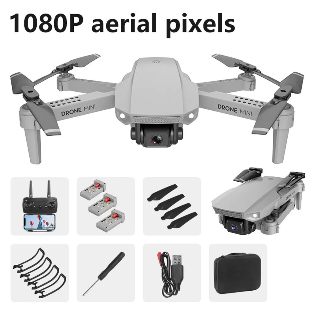 Дрон мини E88 1080P HD камера Wi Fi FPV Складная Высота удерживающий RC Квадрокоптер