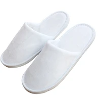 10 pcs children hotel guest room slippers articles disposable kids live with family tourism baby slipper white shoes