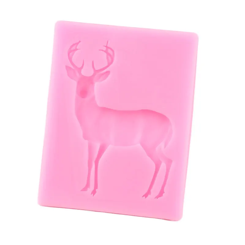 Силиконовая Форма Sugarcraft в виде оленя формы для помадки инструменты украшения